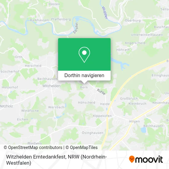 Witzhelden Erntedankfest Karte