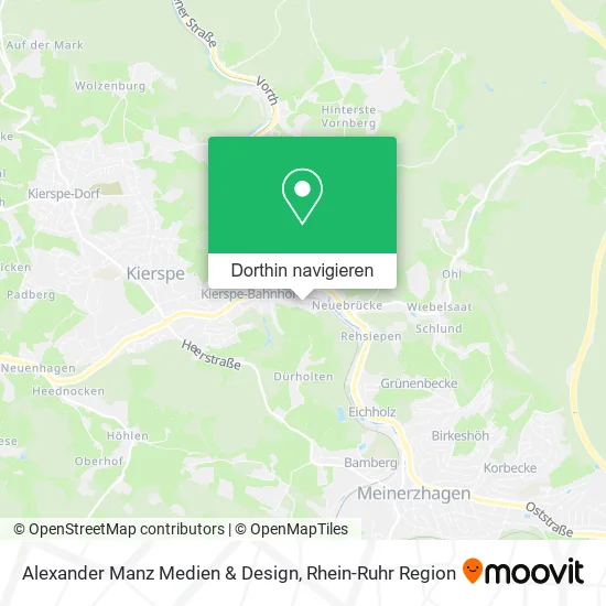 Alexander Manz Medien & Design Karte