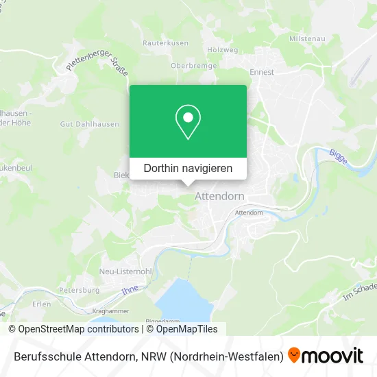 Berufsschule Attendorn Karte