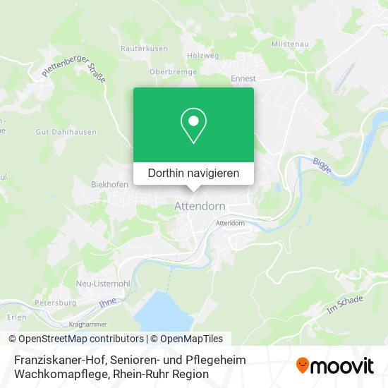 Franziskaner-Hof, Senioren- und Pflegeheim Wachkomapflege Karte