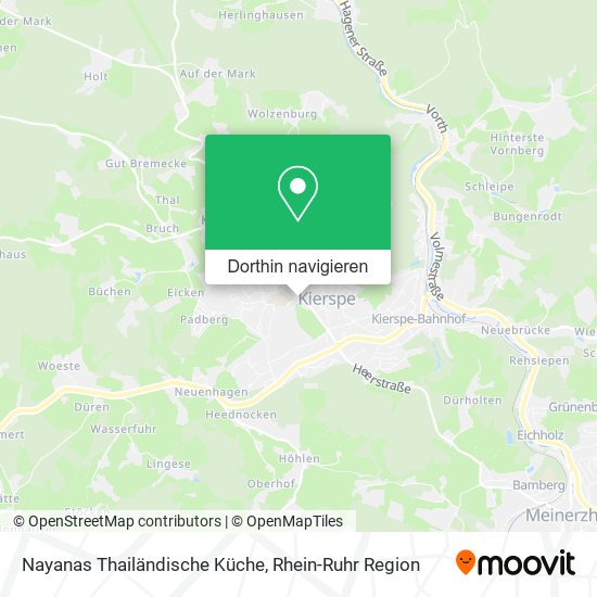 Nayanas Thailändische Küche Karte