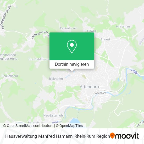 Hausverwaltung Manfred Hamann Karte