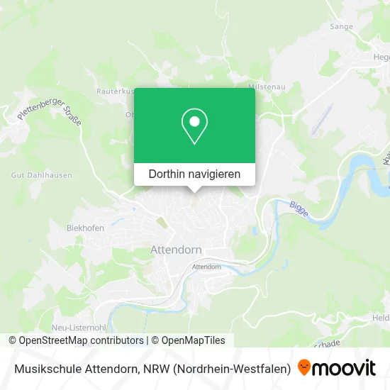 Musikschule Attendorn Karte
