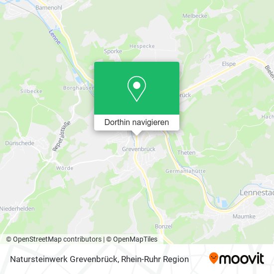 Natursteinwerk Grevenbrück Karte