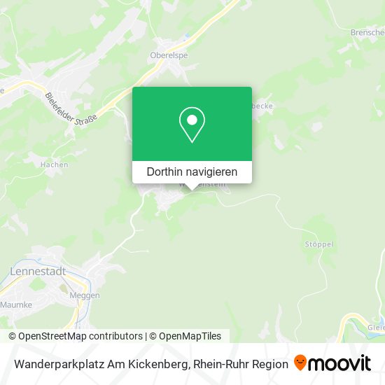 Wanderparkplatz Am Kickenberg Karte