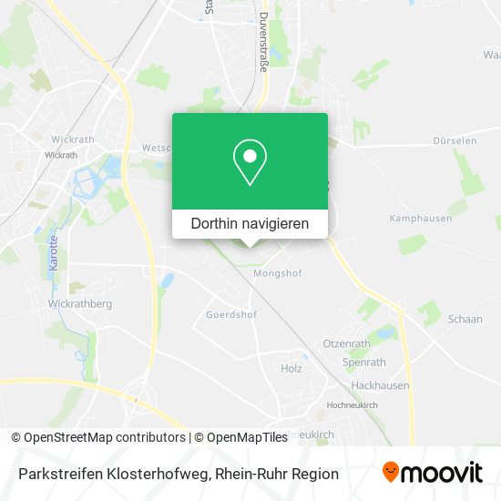 Parkstreifen Klosterhofweg Karte
