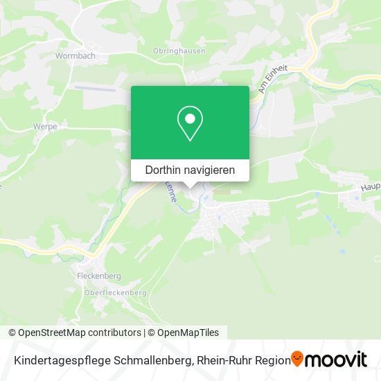 Kindertagespflege Schmallenberg Karte
