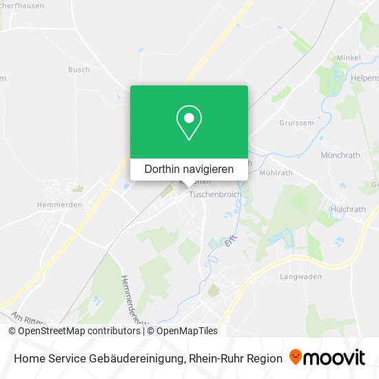 Home Service Gebäudereinigung Karte
