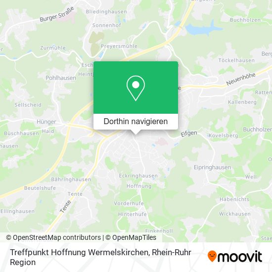 Treffpunkt Hoffnung Wermelskirchen Karte