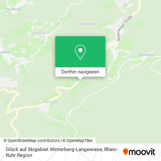 Glück auf Skigebiet Winterberg-Langewiese Karte