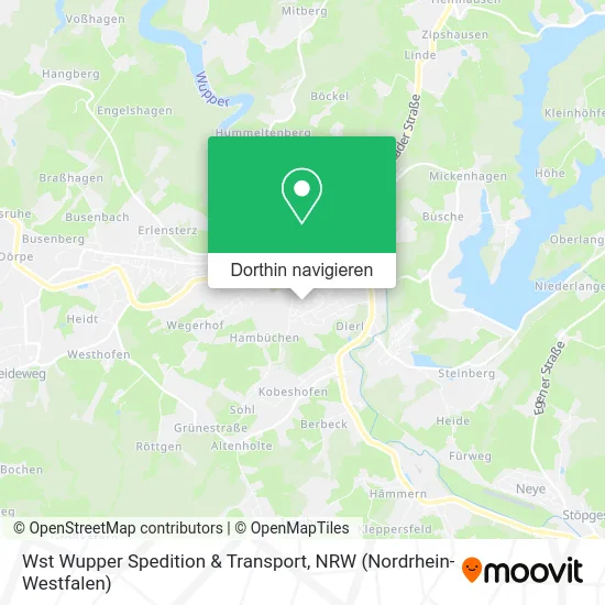 Wst Wupper Spedition & Transport Karte