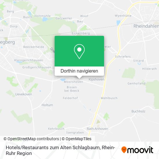 Hotels / Restaurants zum Alten Schlagbaum Karte