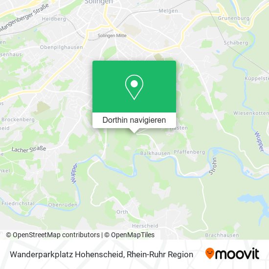 Wanderparkplatz Hohenscheid Karte