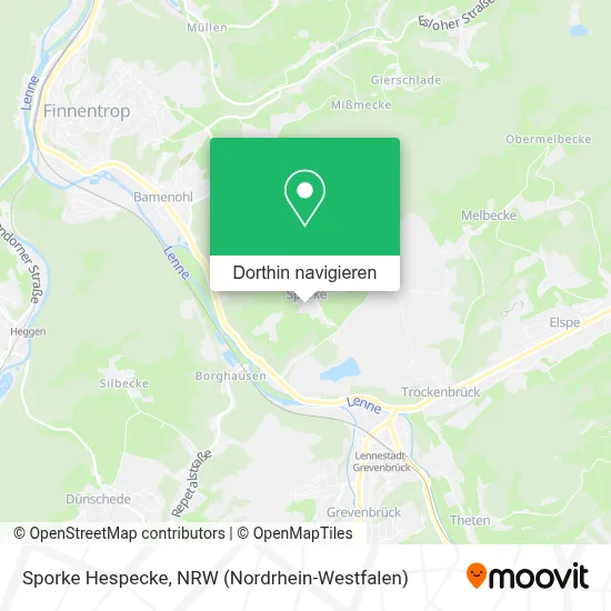 Sporke Hespecke Karte