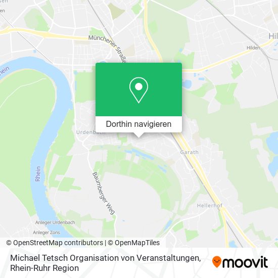 Michael Tetsch Organisation von Veranstaltungen Karte