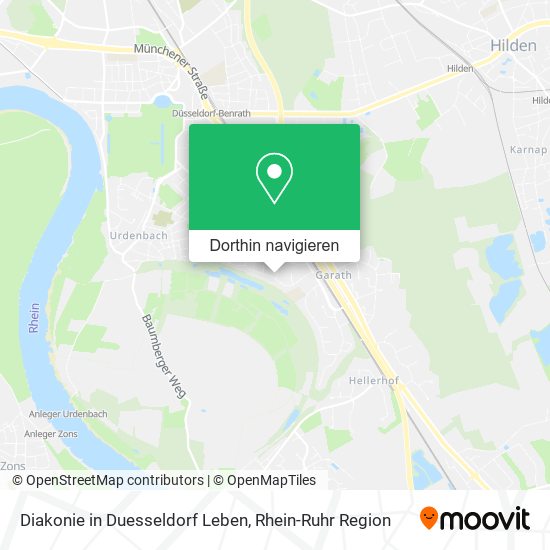 Diakonie in Duesseldorf Leben Karte