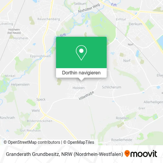 Granderath Grundbesitz Karte