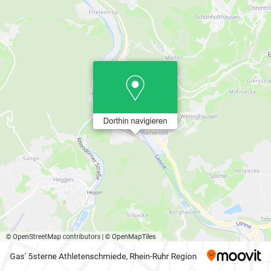 Gas' 5sterne Athletenschmiede Karte
