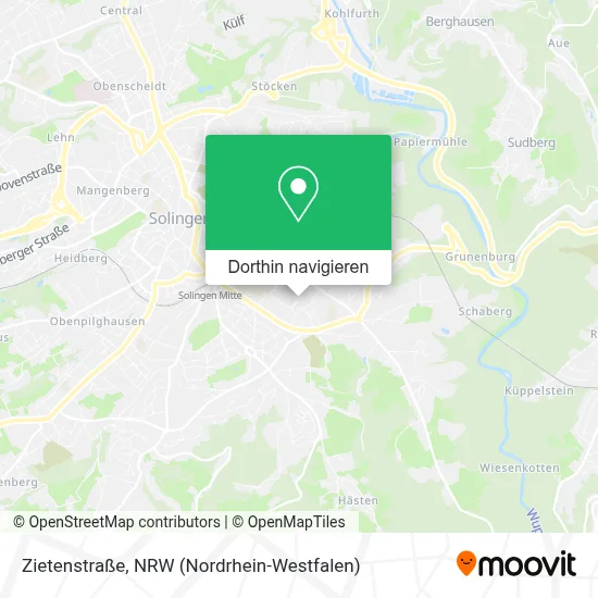 Zietenstraße Karte