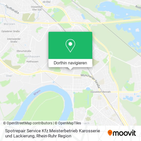Spotrepair Service Kfz Meisterbetrieb Karosserie und Lackierung Karte