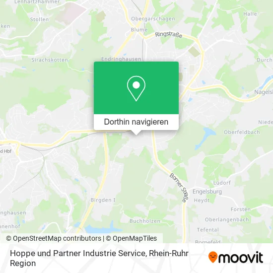 Hoppe und Partner Industrie Service Karte