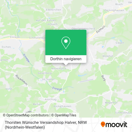 Thorsten Wünsche Versandshop Halver Karte