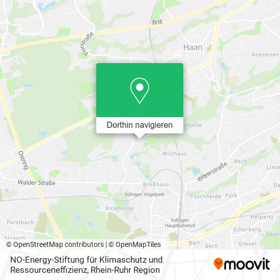 NO-Energy-Stiftung für Klimaschutz und Ressourceneffizienz Karte
