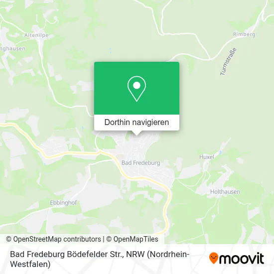 Bad Fredeburg Bödefelder Str. Karte