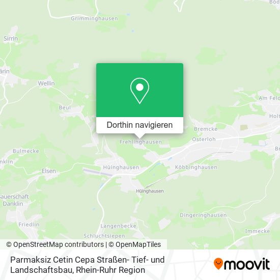 Parmaksiz Cetin Cepa Straßen- Tief- und Landschaftsbau Karte