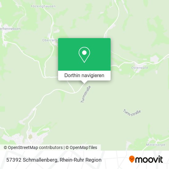 57392 Schmallenberg Karte
