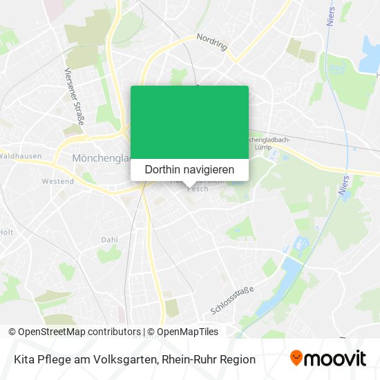 Kita Pflege am Volksgarten Karte