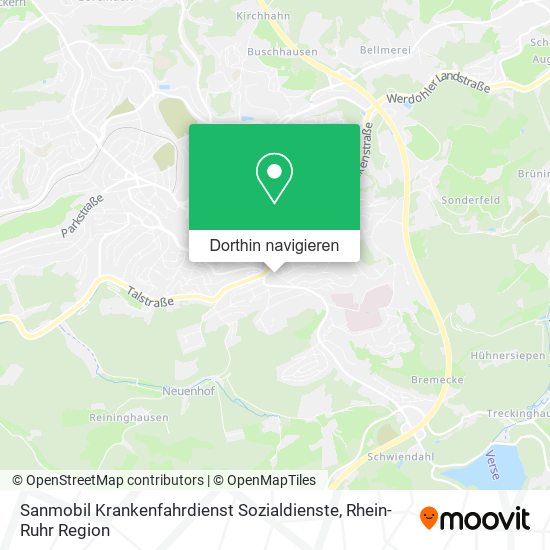 Sanmobil Krankenfahrdienst Sozialdienste Karte