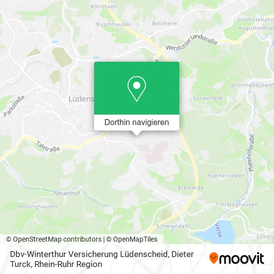 Dbv-Winterthur Versicherung Lüdenscheid, Dieter Turck Karte
