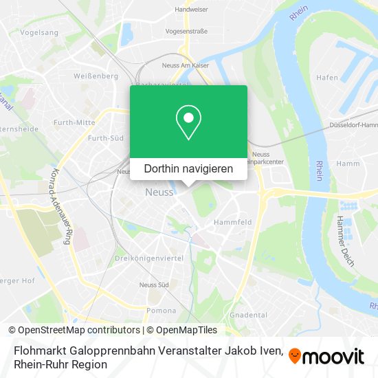 Flohmarkt Galopprennbahn Veranstalter Jakob Iven Karte