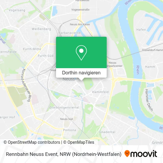 Rennbahn Neuss Event Karte