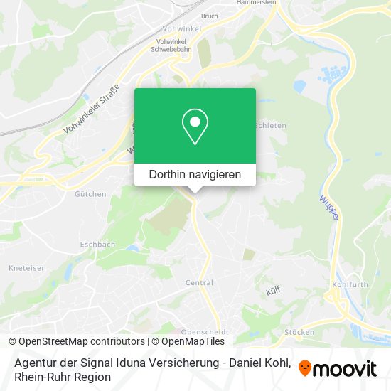 Agentur der Signal Iduna Versicherung - Daniel Kohl Karte