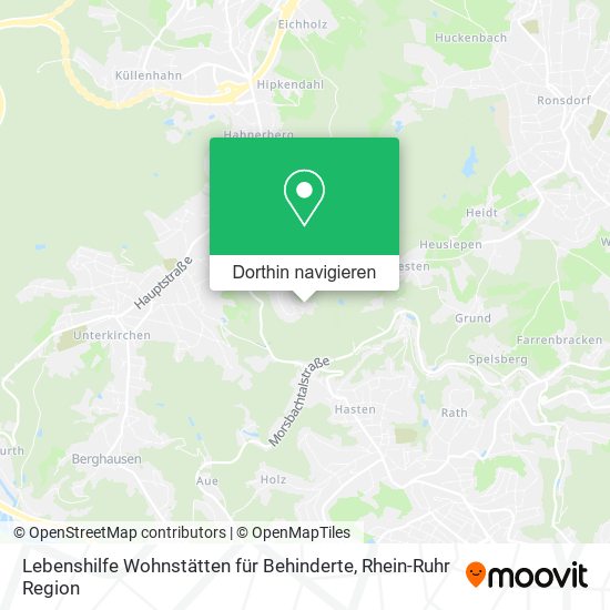 Lebenshilfe Wohnstätten für Behinderte Karte