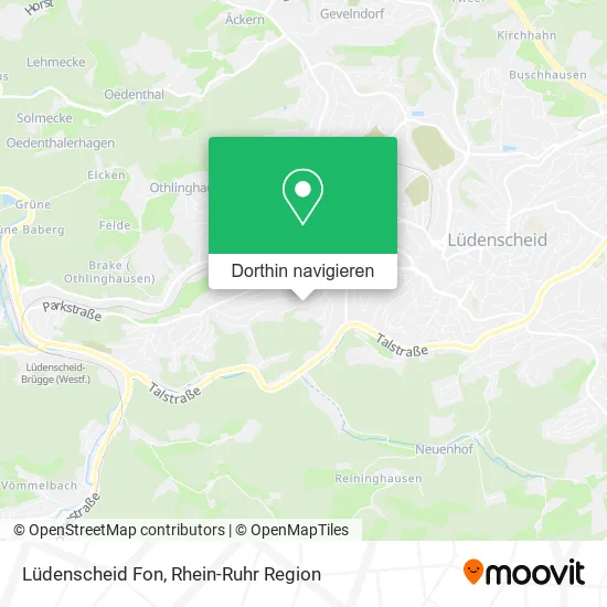 Lüdenscheid Fon Karte