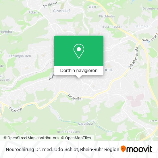 Neurochirurg Dr. med. Udo Schlot Karte