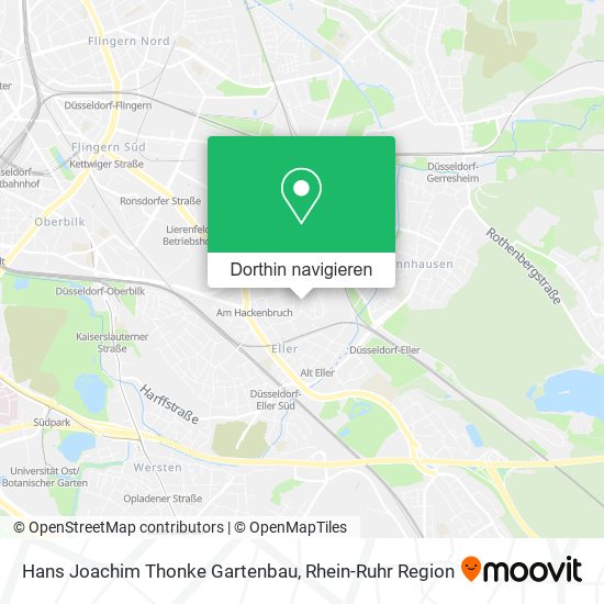 Hans Joachim Thonke Gartenbau Karte