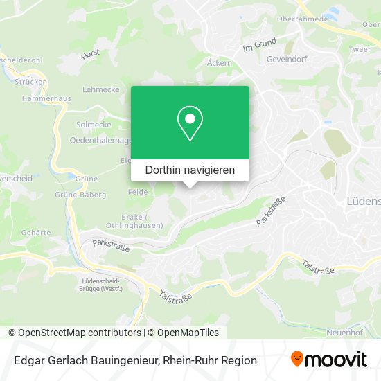 Edgar Gerlach Bauingenieur Karte