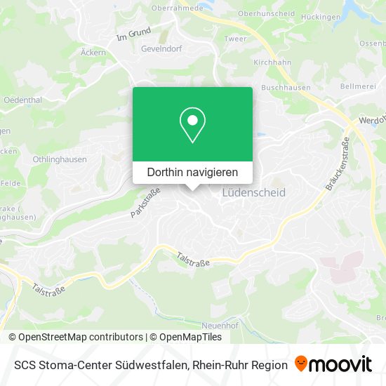 SCS Stoma-Center Südwestfalen Karte