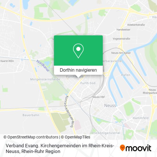 Verband Evang. Kirchengemeinden im Rhein-Kreis-Neuss Karte