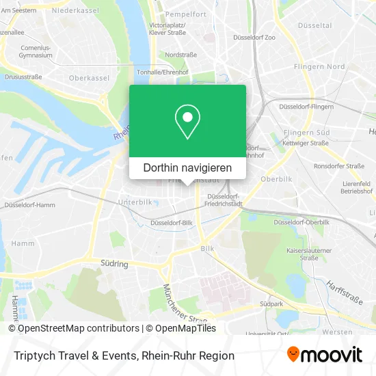 Triptych Travel & Events Karte