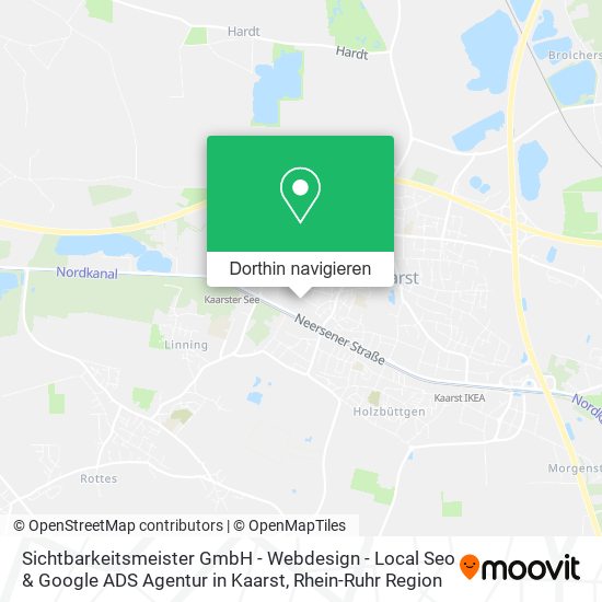 Sichtbarkeitsmeister GmbH - Webdesign - Local Seo & Google ADS Agentur in Kaarst Karte