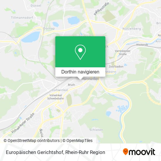 Europäischen Gerichtshof Karte