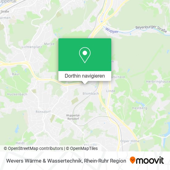 Wevers Wärme & Wassertechnik Karte