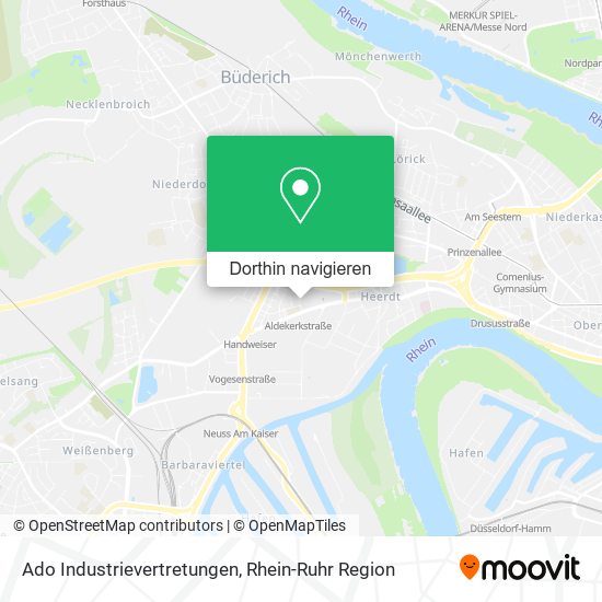 Ado Industrievertretungen Karte
