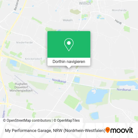 My Performance Garage Karte