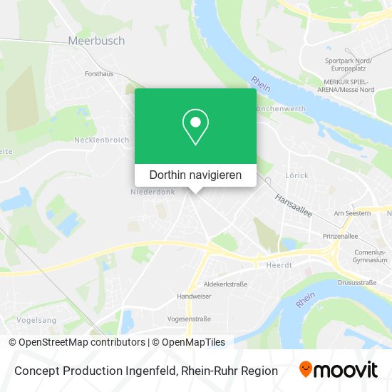 Concept Production Ingenfeld Karte
